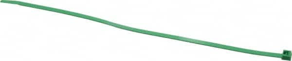 Made in USA - 11-1/4" Long Green Nylon Standard Cable Tie - 50 Lb Tensile Strength, 1.32mm Thick, 2" Max Bundle Diam - Americas Tooling