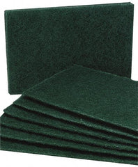 Ability One - 9-1/2" Long x 6" Wide x 1/4" Thick Sponge - Medium-Duty, Green - Americas Tooling