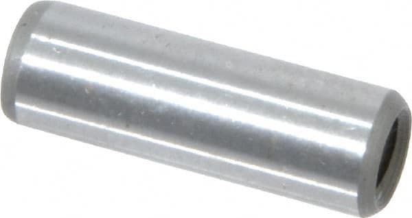 Jergens - 1/4" Diam x 3/4" Pin Length Alloy Steel Pull Out Dowel Pin - C 47-58 & C 60-64 (Surface) Hardness, 1 Beveled & 1 Threaded End - Americas Tooling