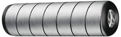 Jergens - 5/8" Diam x 2-1/4" Pin Length Alloy Steel Grooved Dowel Pin - C 47-58 & C 60-64 (Surface) Hardness, 1 Beveled & 1 Threaded End - Americas Tooling