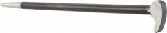 Value Collection - 12" OAL Rolling Head Pry Bar - 7/16" Wide, Chrome Vanadium - Americas Tooling