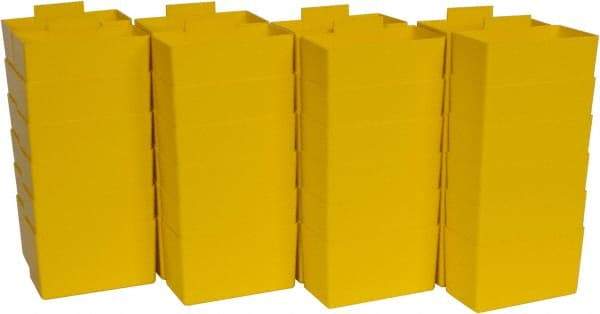 Quantum Storage - 2.8" Wide x 3" High, Yellow Bin Cup - Use with Quantum Storage Systems - Shelf Bin - Americas Tooling