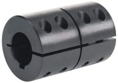 Climax Metal Products - 1-1/8" Bore, Steel, One Piece Clamping Shaft Collar - 2-1/8" Outside Diam, 3-1/4" Wide - Americas Tooling