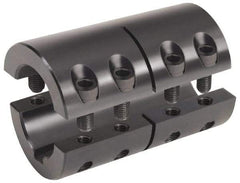 Climax Metal Products - 1 x 3/4" Bore, Steel, With Keyway Two Piece Split Shaft Collar - 1-3/4" Outside Diam, 3" Wide - Americas Tooling