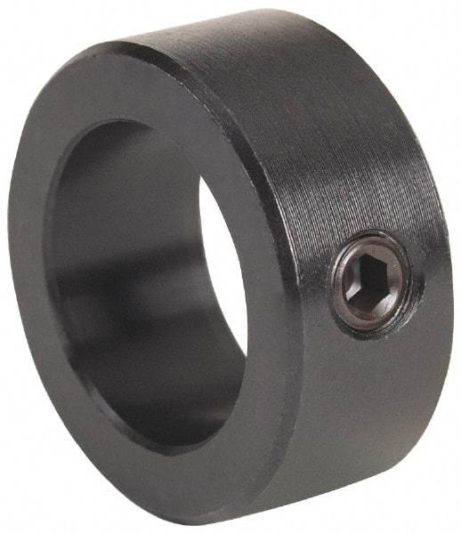 Climax Metal Products - 3-5/8" Bore, Steel, One Piece Solid Set Screw Collars - 5" Outside Diam, 1-1/8" Wide - Americas Tooling