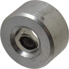 Climax Metal Products - 3/16" Bore, Aluminum, One Piece Solid Set Screw Collars - 7/16" Outside Diam, 1/4" Wide - Americas Tooling