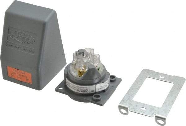 Hubbell Wiring Device-Kellems - 125/250 VAC, 30 Amp, L14-30R NEMA, Self Grounding Receptacle - 3 Poles, 4 Wire, Female End, Gray - Americas Tooling