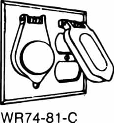 Thomas & Betts - Electrical Outlet Box Stainless Steel Weatherproof Cover - Includes Screw & Sealing Gasket - Americas Tooling