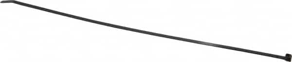 Thomas & Betts - 14.1" Long Black Nylon Standard Cable Tie - 50 Lb Tensile Strength, 1.35mm Thick, 1-1/4" Max Bundle Diam - Americas Tooling