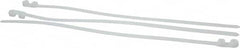 Thomas & Betts - 14.2" Long Natural (Color) Nylon Standard Cable Tie - 120 Lb Tensile Strength, 1.91mm Thick, 4" Max Bundle Diam - Americas Tooling