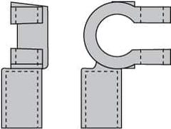 Noco - Automotive Battery 3/0 Right Elbow Terminal - Negative Polarity - Americas Tooling