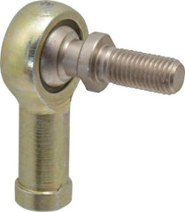 Alinabal - 5/16" ID, 7/8" Max OD, 2,800 Lb Max Static Cap, Spherical Rod End - 5/16-24 RH, 0.437" Shank Diam, 3/4" Shank Length, Steel with Molded Nyloy Raceway - Americas Tooling