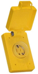 Value Collection - 125 VAC, 15 Amp, 5-15R NEMA, Ungrounded Receptacle - 2 Poles, 3 Wire, Female End, Yellow - Americas Tooling