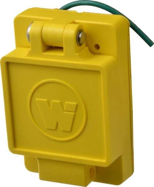 Value Collection - 250 VAC, 30 Amp, L6-30R NEMA, Ungrounded Receptacle - 2 Poles, 3 Wire, Female End, Yellow - Americas Tooling