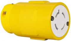 Value Collection - 600 VAC, 30 Amp, L17-30 NEMA, Straight, Ungrounded, Industrial Grade Connector - 3 Pole, 4 Wire, Rubber, Yellow - Americas Tooling