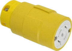 Value Collection - 120/208 VAC, 20 Amp, L21-20 NEMA, Straight, Self Grounding, Industrial Grade Connector - 4 Pole, 5 Wire, 3 Phase, Rubber, Yellow - Americas Tooling