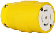 Value Collection - 347/600 VAC, 30 Amp, L23-30 NEMA, Straight, Ungrounded, Industrial Grade Connector - 4 Pole, 5 Wire, 3 Phase, Rubber, Yellow - Americas Tooling