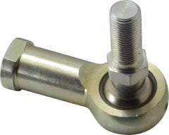 Alinabal - 1/2" ID, 1.3333" Max OD, 6,400 Lb Max Static Cap, Spherical Rod End - 1/2-20 RH, 3/4" Shank Diam, 1-3/16" Shank Length, Steel with Molded Nyloy Raceway - Americas Tooling