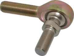 Alinabal - 1/2" ID, 1-5/16" Max OD, 6,400 Lb Max Static Cap, Spherical Rod End - 1/2-20 LH, 3/4" Shank Diam, 1-1/2" Shank Length, Steel with Molded Nyloy Raceway - Americas Tooling