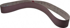 3M - 2-1/2" Wide x 60" OAL, 180 Grit, Aluminum Oxide Abrasive Belt - Aluminum Oxide, Very Fine, Coated, X Weighted Cloth Backing, Series 341D - Americas Tooling