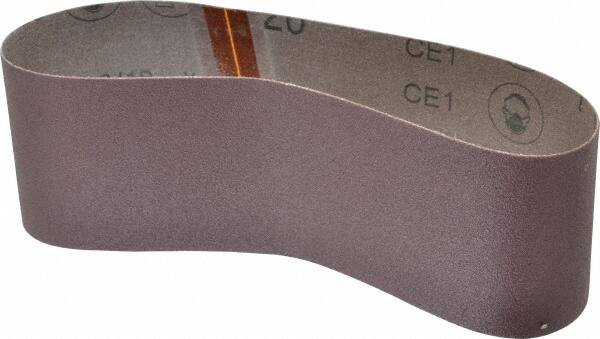 3M - 3" Wide x 21" OAL, 120 Grit, Aluminum Oxide Abrasive Belt - Aluminum Oxide, Fine, Coated, X Weighted Cloth Backing, Series 341D - Americas Tooling