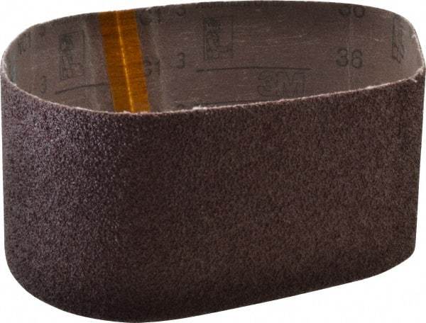 3M - 3" Wide x 24" OAL, 36 Grit, Aluminum Oxide Abrasive Belt - Aluminum Oxide, Very Coarse, Coated, X Weighted Cloth Backing, Series 341D - Americas Tooling