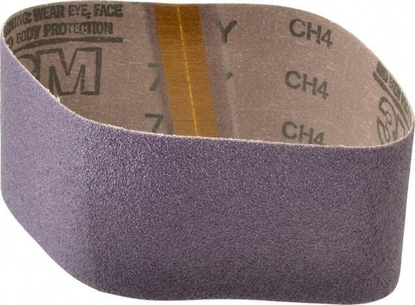 3M - 3" Wide x 18" OAL, 50 Grit, Ceramic Abrasive Belt - Ceramic, Coarse, Coated, Y Weighted Cloth Backing, Series 761D - Americas Tooling