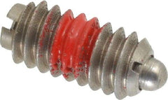 Gibraltar - 1/4-20, 17/32" Thread Length, 0.078" Plunger Projection, Stainless Steel Threaded Spring Plunger - 0.119" Max Plunger Diam, 0.531" Plunger Length, 3 Lb Init End Force, 10.5 Lb Final End Force - Americas Tooling