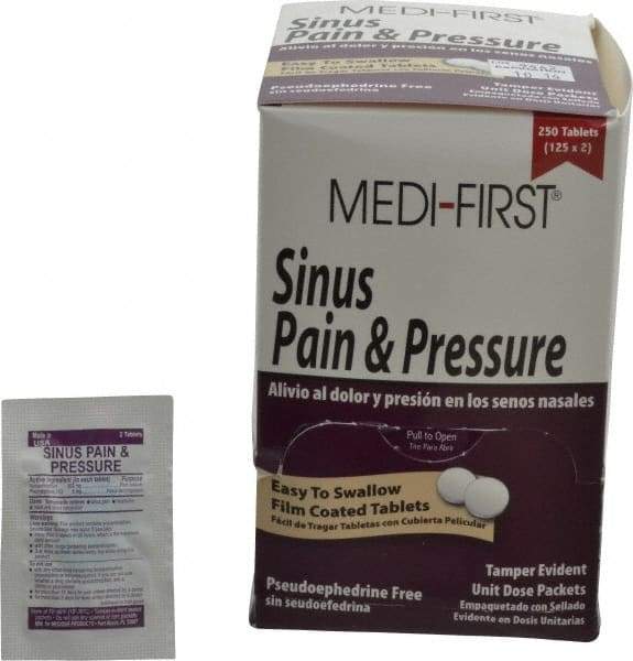 Medique - Medi-First Sinus Pain & Pressure Tablets - Sinus Relief - Americas Tooling