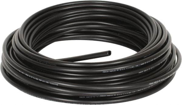 Parker - 10mm OD, 100' Long, Polyethylene Tube - Black, -80 to 150°F - Americas Tooling