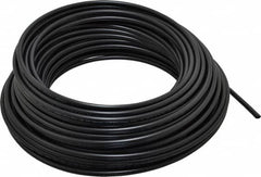 Parker - 11/64" ID x 1/4" OD, 0.04" Wall Thickness, 100' Long, Polyethylene Tube - Black, 120 Max psi, -80 to 150°F - Americas Tooling