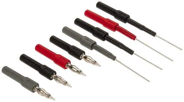 Fluke - Black/Gray/Red Electrical Test Equipment Leads - Use with Digital Multimeters - Americas Tooling