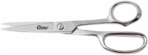 Clauss - 5" LOC, 8-1/2" OAL Shears - Steel Handle, For Paper, Fabric - Americas Tooling