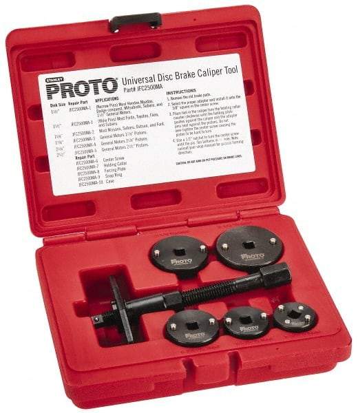 Proto - 7 Piece Automotive Disc Brake Caliper Tool Kit - Americas Tooling