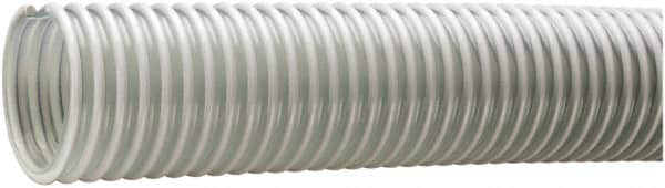 Kuriyama of America - 2-1/2" ID x 3.07" OD, 40 Max psi, Full In. Hg, Dry Material Handling & Transfer Hose - PVC, -40 to 150°F, 3" Bend Radius, 100' Coil Length, Clear - Americas Tooling