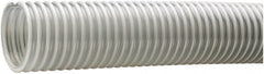 Kuriyama of America - 3" ID x 3.64" OD, 40 Max psi, Full In. Hg, Dry Material Handling & Transfer Hose - PVC, -40 to 150°F, 4" Bend Radius, 100' Coil Length, Clear - Americas Tooling