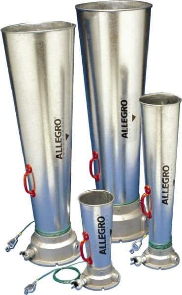 Allegro - 46.06 Inch Long, Galvanized Steel Venturi Style Pneumatic Blowers - 1 Inch NPT, 14.37 Inch Base Diameter, 14-1/4 Inch Face Diameter - Americas Tooling