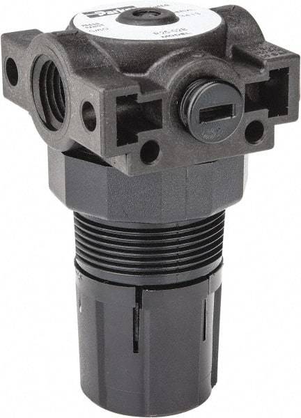 Parker - 1/4 NPT Port, Plastic Miniature Regulator - 0 to 60 psi Range, 150 Max psi Supply Pressure, 1/8" Gauge Port Thread, 1.6" Wide x 3.1" High - Americas Tooling