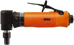 Dotco - 1/4" Collet, Angle Handle, Air Angle Die Grinder - 20,000 RPM, Front Exhaust, 23 CFM, 0.4 hp, 90 psi, 1/4" Inlet - Americas Tooling