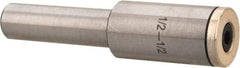 Interstate - Slitting/Slotting Saw Arbor - Straight Shank, 1/2" Shank Diam, 81.28mm OAL, For 1/2" Cutter Hole Diam - Exact Industrial Supply