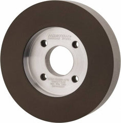 Norton - 5" Diam, 1-1/4" Hole Size, 1" Overall Thickness, 320 Grit, Type 6 Tool & Cutter Grinding Wheel - Extra Fine Grade, Diamond, Resinoid Bond - Americas Tooling