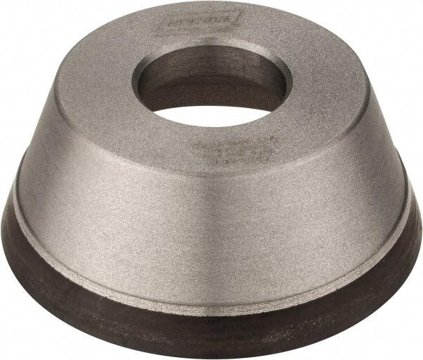 Norton - 3-3/4" Diam, 1-1/4" Hole Size, 1-1/2" Overall Thickness, 120 Grit, Type 11 Tool & Cutter Grinding Wheel - Fine Grade, CBN, Resinoid Bond - Americas Tooling