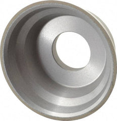 Norton - 3-3/4" Diam, 1-1/4" Hole Size, 1-1/2" Overall Thickness, 150 Grit, Type 11 Tool & Cutter Grinding Wheel - Very Fine Grade, CBN, Resinoid Bond - Americas Tooling