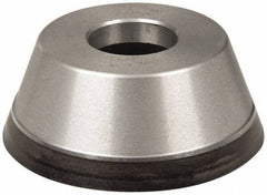 Norton - 3-3/4" Diam, 1-1/4" Hole Size, 1-1/2" Overall Thickness, 100 Grit, Type 11 Tool & Cutter Grinding Wheel - Fine Grade, CBN, Resinoid Bond - Americas Tooling