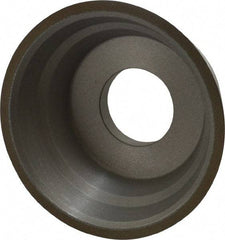 Norton - 3-3/4" Diam, 1-1/4" Hole Size, 1-1/2" Overall Thickness, 150 Grit, Type 11 Tool & Cutter Grinding Wheel - Very Fine Grade, CBN, Resinoid Bond - Americas Tooling