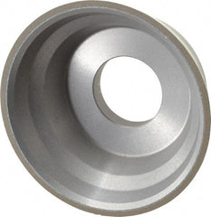 Norton - 3-3/4" Diam, 1-1/4" Hole Size, 1-1/2" Overall Thickness, 220 Grit, Type 11 Tool & Cutter Grinding Wheel - Very Fine Grade, Diamond, Resinoid Bond - Americas Tooling