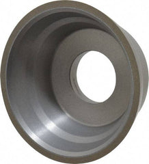 Norton - 3-3/4" Diam, 1-1/4" Hole Size, 1-1/2" Overall Thickness, 150 Grit, Type 11 Tool & Cutter Grinding Wheel - Very Fine Grade, Diamond, Resinoid Bond - Americas Tooling