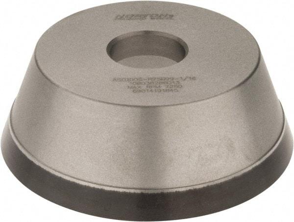 Norton - 5" Diam, 1-1/4" Hole Size, 1-3/4" Overall Thickness, 100 Grit, Type 11 Tool & Cutter Grinding Wheel - Fine Grade, Diamond, Resinoid Bond - Americas Tooling