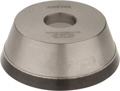 Norton - 5" Diam, 1-1/4" Hole Size, 1-3/4" Overall Thickness, 100 Grit, Type 11 Tool & Cutter Grinding Wheel - Fine Grade, Diamond, Resinoid Bond - Americas Tooling