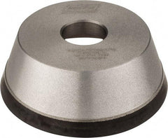 Norton - 5" Diam, 1-1/4" Hole Size, 1-3/4" Overall Thickness, 120 Grit, Type 11 Tool & Cutter Grinding Wheel - Fine Grade, Diamond, Resinoid Bond - Americas Tooling